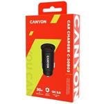 Canyon CNS-CCA20B03, ultra výkonná autonabíjačka, čierna