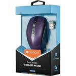 Canyon CNS-CMSW08V, bezdrôtová myš, fialová