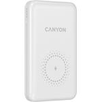 Canyon CNS-CPB1001W, Powerbank, 10 000 mAh, biela s bezdrôtovým nabíjaním