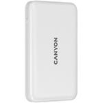Canyon CNS-CPB1001W, Powerbanka s bezdrôtovým nabíjaním, 10 000 mAh, biela