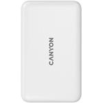 Canyon CNS-CPB1001W, Powerbanka s bezdrôtovým nabíjaním, 10 000 mAh, biela