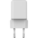 Canyon CU20AC, vysokorýchlostná nabíjačka, USB-C 20W, USB-A 18W, biela