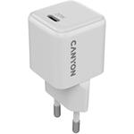 Canyon CU20C, vysokorýchlostná nabíjačka, USB-C, 20W, biela