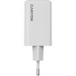 Canyon CU65ACC, vysokorýchlostná nabíjačka, 1x USB-C 65W, 1x USB-C 20W, 1x USB-A, 18W, biela