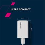 Canyon CU65ACC, vysokorýchlostná nabíjačka, 1x USB-C 65W, 1x USB-C 20W, 1x USB-A, 18W, biela