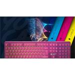 Canyon Fortnax GKW-2, bezdrôtová membrábová herná klávesnica, US, ružová