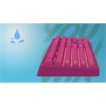 Canyon Fortnax GKW-2, bezdrôtová membrábová herná klávesnica, US, ružová