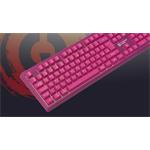 Canyon Fortnax GKW-2, bezdrôtová membrábová herná klávesnica, US, ružová