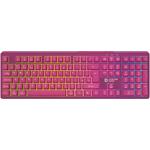 Canyon Fortnax GKW-2, bezdrôtová membrábová herná klávesnica, US, ružová