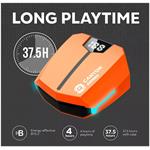 Canyon GTWS-2 ''DoubleBee'' herné True Wireless Bluetooth slúchadlá do uší, oranžové