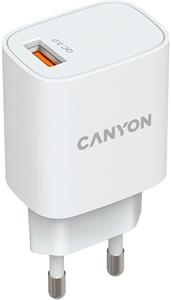 Canyon H-18, univerzálna nabíjačka do steny 1xUSB-A, biela