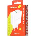 Canyon H-24, vysokorýchlostná univerzálna nabíjačka, 24W, biela