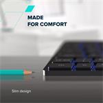 Canyon HKB-W11, bezdrôtová klávesnica, biela