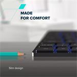 Canyon HKB-W11, bezdrôtová klávesnica, čierny