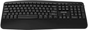Canyon HKB-W6, ergonomická bezdrôtová klávesnica, SK/CZ, čierna
