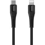 Canyon MFI-4, 1.2m kábel USB-C / Lightning, čierny