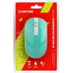 Canyon MW-18, bezdrôtová optická myš, zeleno - biela