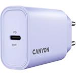 Canyon OnCharge 30CL, univerzálna cestovná nabíjačka, fialová