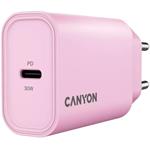 Canyon OnCharge 30CL, univerzálna cestovná nabíjačka, ružová