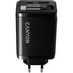 Canyon OnCharge 65RC, vysokorýchlostná univerzálna nabíjačka do steny, 65W, čierna