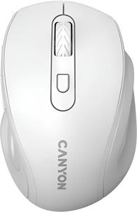 Canyon OnClick 20, bezdrôtová optická myš, biela