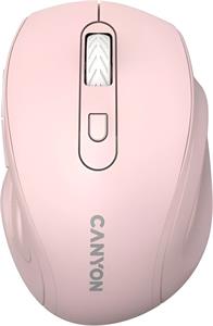 Canyon OnClick 20, bezdrôtová optická myš, ružová
