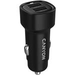 Canyon OnDrive 24, univerzálna autonabíjačka, 2x USB-A, výkon 24 W