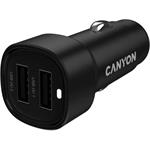 Canyon OnDrive 24, univerzálna autonabíjačka, 2x USB-A, výkon 24 W