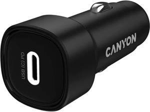 Canyon OnDrive 30, univerzálna autonabíjačka, 1x USB-C, výkon 30 W
