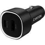 Canyon OnDrive 48, univerzálna autonabíjačka, 1x USB-C, 1x USB-A, rýchle nabíjanie, výkon 48 W
