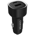Canyon OnDrive 48, univerzálna autonabíjačka, 1x USB-C, 1x USB-A, rýchle nabíjanie, výkon 48 W