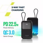 Canyon OnPower 101 Powerbanka, 10 000 mAh, 22.5W, fialová, (rozbalené)
