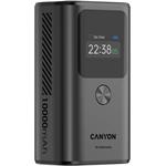Canyon OnPower 130 Powerbanka, 30W, 10.000 mAh, sivá