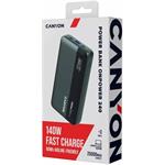 Canyon OnPower 240, Powerbanka 25000mAh, 140W, čierna