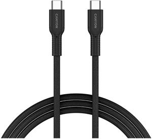 Canyon OnWire CCAP60CL, USB-C / USB-C, PD 60 W, čierny