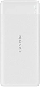 Canyon PB-109, Powerbanka, 10 000 mAh, biela