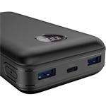 Canyon PB-2002, 20 000 mAh, Powerbanka, 22,5 W, čierna