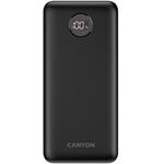Canyon PB-2002, 20 000 mAh, Powerbanka, 22,5 W, čierna