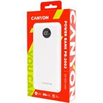 Canyon PB-2002, 20 000 mAh, Powerbanka, biela