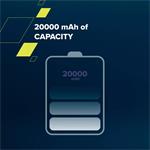 Canyon PB-2002, 20 000 mAh, Powerbanka, biela