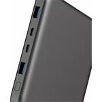 Canyon PB-2008, Powerbanka, Li-Pol, PD 100W, 20 000 mAh, tmavosivá