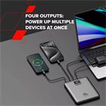 Canyon PB-2008, Powerbanka, Li-Pol, PD 100W, 20 000 mAh, tmavosivá