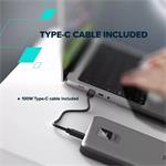 Canyon PB-2008, Powerbanka, Li-Pol, PD 100W, 20 000 mAh, tmavosivá, (rozbalené)