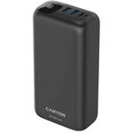 Canyon PB-30, 30 000 mAh, Powerbanka, 22,5 W, čierna