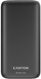 Canyon PB-30, 30 000 mAh, Powerbanka, 22,5 W, čierna
