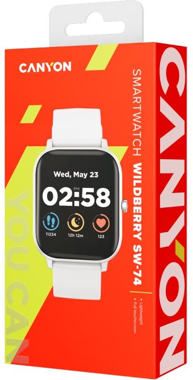 Canyon SW-74 Wildberry smart hodinky, biele | VÝPREDAJ