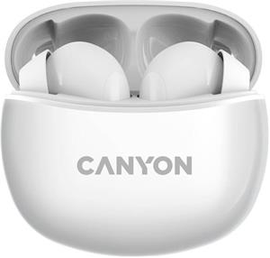 Canyon TWS-5, bezdrôtové slúchadlá, biele