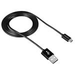 Canyon UM-1, USB2.0A-microUSB kábel M/M, 1.0m, prepojovací, čierny