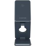 Canyon WCS-309, 3v1, bezdrôtová Qi nabíjacia stanica, sivá