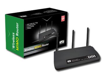 Canyon Wireless MIMO AP Router 802.11g+4port.switch,3x ant.